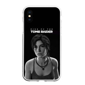 Чехол для iPhone XS Max матовый с принтом Rise if The Tomb Raider в Тюмени, Силикон | Область печати: задняя сторона чехла, без боковых панелей | Тематика изображения на принте: adventure | lara croft | tomb rider | археолог | гробниц | крофт | лара | приключения | расхитительница