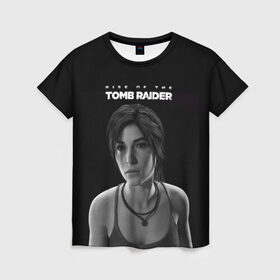 Женская футболка 3D с принтом Rise if The Tomb Raider в Тюмени, 100% полиэфир ( синтетическое хлопкоподобное полотно) | прямой крой, круглый вырез горловины, длина до линии бедер | adventure | lara croft | tomb rider | археолог | гробниц | крофт | лара | приключения | расхитительница