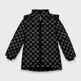 Зимняя куртка для девочек 3D с принтом GTA 5 Online Sessanta Nove #7 в Тюмени, ткань верха — 100% полиэстер; подклад — 100% полиэстер, утеплитель — 100% полиэстер. | длина ниже бедра, удлиненная спинка, воротник стойка и отстегивающийся капюшон. Есть боковые карманы с листочкой на кнопках, утяжки по низу изделия и внутренний карман на молнии. 

Предусмотрены светоотражающий принт на спинке, радужный светоотражающий элемент на пуллере молнии и на резинке для утяжки. | auto | grand | gta | gta5 | rockstar | sn | theft | гта | гта5 | рокстар | тревор