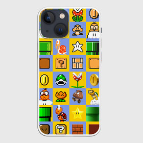 Чехол для iPhone 13 mini с принтом Super Mario Pop art в Тюмени,  |  | bros | donkey kong | mario | super | игра | марио | офф | спин | супер | тоад