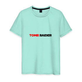 Мужская футболка хлопок с принтом Tomb Raider в Тюмени, 100% хлопок | прямой крой, круглый вырез горловины, длина до линии бедер, слегка спущенное плечо. | 