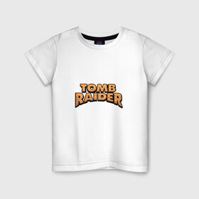 Детская футболка хлопок с принтом Tomb Raider в Тюмени, 100% хлопок | круглый вырез горловины, полуприлегающий силуэт, длина до линии бедер | adventure | lara croft | tomb rider | археолог | гробниц | крофт | лара | приключения | расхитительница