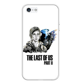 Чехол для iPhone 5/5S матовый с принтом The last of US 2 в Тюмени, Силикон | Область печати: задняя сторона чехла, без боковых панелей | ellie | game | joel | naughty dog | the last of us | джоэл | одни из нас | элли