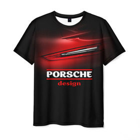 Мужская футболка 3D с принтом Porsche design в Тюмени, 100% полиэфир | прямой крой, круглый вырез горловины, длина до линии бедер | auto | porsche | porsche ag | авто | автомобиль | дизайн | машина | порше | суперкар | тачка