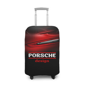 Чехол для чемодана 3D с принтом Porsche design в Тюмени, 86% полиэфир, 14% спандекс | двустороннее нанесение принта, прорези для ручек и колес | auto | porsche | porsche ag | авто | автомобиль | дизайн | машина | порше | суперкар | тачка