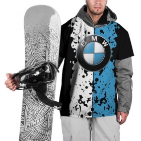 Накидка на куртку 3D с принтом BMW sign в Тюмени, 100% полиэстер |  | auto | bmw | logo | автомобиль | бмв | логотип | машина | эмблема