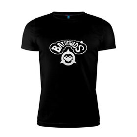 Мужская футболка премиум с принтом BATTLETOADS в Тюмени, 92% хлопок, 8% лайкра | приталенный силуэт, круглый вырез ворота, длина до линии бедра, короткий рукав | battletoads | space | батлтодс | космос | лягушки