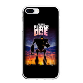 Чехол для iPhone 7Plus/8 Plus матовый с принтом Ready Player One (PRO) в Тюмени, Силикон | Область печати: задняя сторона чехла, без боковых панелей | Тематика изображения на принте: game | games | one | player | player one | ready player one | retro | robot | игрок | игры | первому игроку приготовиться | ретро | робот | фильм