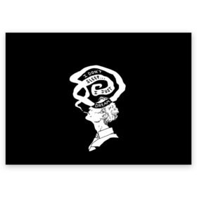 Поздравительная открытка с принтом True Detective в Тюмени, 100% бумага | плотность бумаги 280 г/м2, матовая, на обратной стороне линовка и место для марки
 | Тематика изображения на принте: true detective | вуди харрельсон | детектив | криминал | мистика | настоящий детектив | сериал