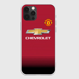 Чехол для iPhone 12 Pro с принтом Манчестер Юнайтед 18-19 в Тюмени, силикон | область печати: задняя сторона чехла, без боковых панелей | красный | футбольная форма