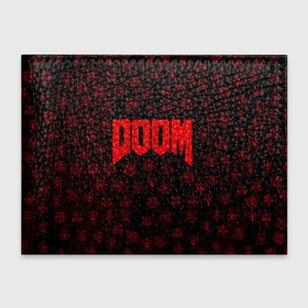 Обложка для студенческого билета с принтом DOOM | ДУМ в Тюмени, натуральная кожа | Размер: 11*8 см; Печать на всей внешней стороне | devil | doom | hell | mark of the doom slayer | slayer | ад | гарнил | дум | знаки | иероглифы | компьютерные игры 2019 | преисподняя | символ | солдат