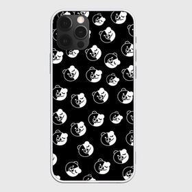 Чехол для iPhone 12 Pro Max с принтом MONOKUMA в Тюмени, Силикон |  | anime | bear | black  white | danganronpa | korokuma | monodam | monokuma | monomi | monotaro | pink | rabbit | school | shirokuma | аниме | главарь | мoноми | монокума | черно белый | школа