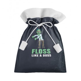 Подарочный 3D мешок с принтом Floss like a boss в Тюмени, 100% полиэстер | Размер: 29*39 см | 