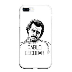 Чехол для iPhone 7Plus/8 Plus матовый с принтом Pablo Escobar в Тюмени, Силикон | Область печати: задняя сторона чехла, без боковых панелей | Тематика изображения на принте: escobar | loving pablo | эскобар