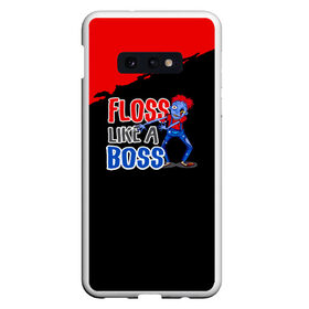 Чехол для Samsung S10E с принтом Floss like a boss в Тюмени, Силикон | Область печати: задняя сторона чехла, без боковых панелей | dance | floss | flossing | like a boss | бос | движение | деб | дэб | кулаки | любит | размахивает | руками | руки | танец | танцевальное | флос | флосинг | флосс | флоссинг