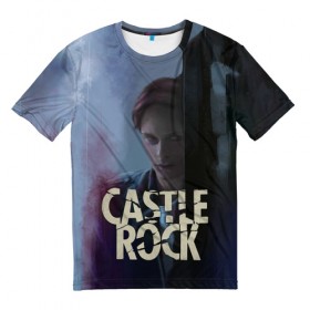 Мужская футболка 3D с принтом Castle Rock - shawshank prisoner в Тюмени, 100% полиэфир | прямой крой, круглый вырез горловины, длина до линии бедер | castle rock | hulu | билл скарсгард | дж.дж. абрамс | касл рок | кубик в кубе | стивен кинг | шоушенк