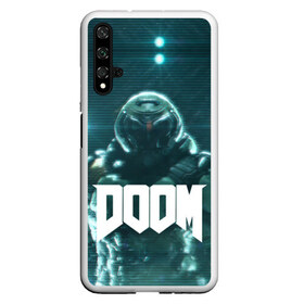 Чехол для Honor 20 с принтом DOOM в Тюмени, Силикон | Область печати: задняя сторона чехла, без боковых панелей | Тематика изображения на принте: demon | devil | doom | doom vfr | evil | game | mars | red | демон | дум | игры | космос | красная планета | марс | пришельцы