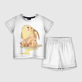 Детский костюм с шортами 3D с принтом Милые покемоны в Тюмени,  |  | Тематика изображения на принте: go | pokemon | брок | бульбазавр | манга | мастер | милые | мисти | монстр | пикачу | покемон | сериал | эш