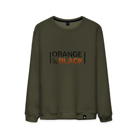 Мужской свитшот хлопок с принтом Orange Is the New Black в Тюмени, 100% хлопок |  | orange is the new black | оранжевый  хит сезона