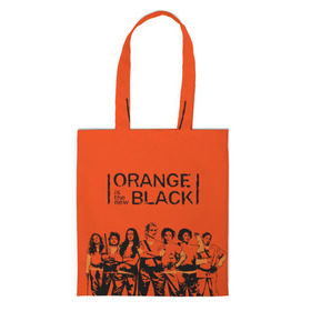 Сумка 3D повседневная с принтом ORANGE IS THE NEW BLACK в Тюмени, 100% полиэстер | Плотность: 200 г/м2; Размер: 34×35 см; Высота лямок: 30 см | orange is the new black | оранжевый  хит сезона