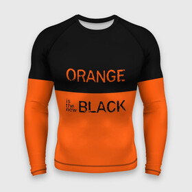 Мужской рашгард 3D с принтом Orange Is the New Black в Тюмени,  |  | orange is the new black | оранжевый  хит сезона