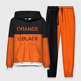 Мужской костюм 3D (с толстовкой) с принтом Orange Is the New Black в Тюмени,  |  | orange is the new black | оранжевый  хит сезона
