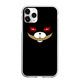 Чехол для iPhone 11 Pro Max матовый с принтом KUROKUMA в Тюмени, Силикон |  | anime | bear | black  white | danganronpa | kurokuma | monodam | monokuma | monomi | monotaro | pink | rabbit | school | shirokuma | аниме | главарь | мoноми | монокума | черно белый | школа