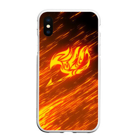 Чехол для iPhone XS Max матовый с принтом FAIRY TAIL NATSU DRAGNEEL ХВОСТ ФЕИ в Тюмени, Силикон | Область печати: задняя сторона чехла, без боковых панелей | fairy tail | фейри теил | хвост феи