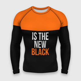 Мужской рашгард 3D с принтом ORANGE IS THE NEW BLACK в Тюмени,  |  | Тематика изображения на принте: orange is the new black