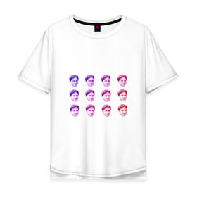 Мужская футболка хлопок Oversize с принтом Kappa Twitch в Тюмени, 100% хлопок | свободный крой, круглый ворот, “спинка” длиннее передней части | kappa | memes | twitch.tv | каппа | красный | мемы | синий