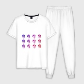 Мужская пижама хлопок с принтом Kappa Twitch в Тюмени, 100% хлопок | брюки и футболка прямого кроя, без карманов, на брюках мягкая резинка на поясе и по низу штанин
 | kappa | memes | twitch.tv | каппа | красный | мемы | синий