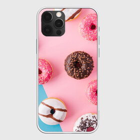Чехол для iPhone 12 Pro Max с принтом пончики в Тюмени, Силикон |  | Тематика изображения на принте: candy | еда | конфеты | пончики | сладости