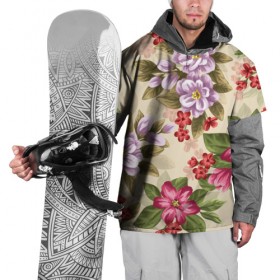 Накидка на куртку 3D с принтом Цветы в Тюмени, 100% полиэстер |  | Тематика изображения на принте: букет | георгин | гладиолус | нежный | пастель | роза | ромашка