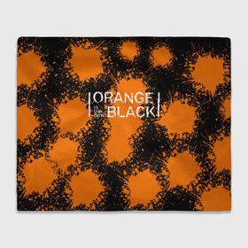 Плед 3D с принтом ORANGE IS THE NEW BLACK в Тюмени, 100% полиэстер | закругленные углы, все края обработаны. Ткань не мнется и не растягивается | Тематика изображения на принте: orange is the new black