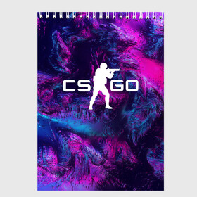 Скетчбук с принтом CS GO HYPER BEAST LANDSCAPE в Тюмени, 100% бумага
 | 48 листов, плотность листов — 100 г/м2, плотность картонной обложки — 250 г/м2. Листы скреплены сверху удобной пружинной спиралью | action | astralis | awp | counter strike | cs go | cs go global offensive | cybersport | game | gamer | hyper beast | shooter | skin | team liquid | киберспорт | оружие | скины