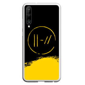 Чехол для Honor P30 с принтом TWENTY ONE PILOTS TOP в Тюмени, Силикон | Область печати: задняя сторона чехла, без боковых панелей | 21 pilots | 21p | music | rock | top | trench | twenty one pilots | группа | музыка | рок