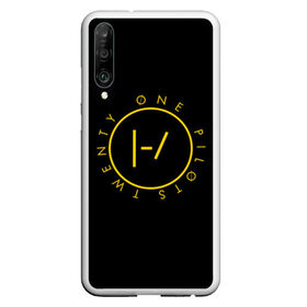 Чехол для Honor P30 с принтом TWENTY ONE PILOTS TOP в Тюмени, Силикон | Область печати: задняя сторона чехла, без боковых панелей | 21 pilots | 21p | music | rock | top | trench | twenty one pilots | группа | музыка | рок