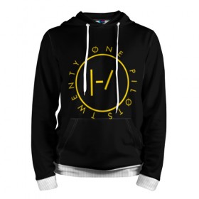 Мужская толстовка 3D с принтом TWENTY ONE PILOTS   TOP в Тюмени, 100% полиэстер | двухслойный капюшон со шнурком для регулировки, мягкие манжеты на рукавах и по низу толстовки, спереди карман-кенгуру с мягким внутренним слоем. | 21 pilots | 21p | music | rock | top | trench | twenty one pilots | группа | музыка | рок