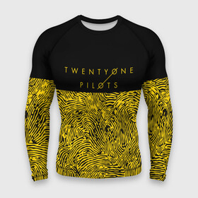 Мужской рашгард 3D с принтом TWENTY ONE PILOTS  TOP в Тюмени,  |  | 21 pilots | 21p | music | rock | top | trench | twenty one pilots | группа | музыка | рок