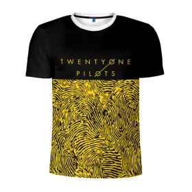 Мужская футболка 3D спортивная с принтом TWENTY ONE PILOTS   TOP в Тюмени, 100% полиэстер с улучшенными характеристиками | приталенный силуэт, круглая горловина, широкие плечи, сужается к линии бедра | Тематика изображения на принте: 21 pilots | 21p | music | rock | top | trench | twenty one pilots | группа | музыка | рок