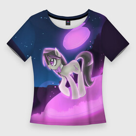 Женская футболка 3D Slim с принтом My Little Pony в Тюмени,  |  | little | magic | my | pony | дракон | дружба | единорог | искорка | пони | селестия | спайк | сумеречная | это чудо