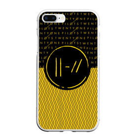 Чехол для iPhone 7Plus/8 Plus матовый с принтом TWENTY ONE PILOTS TOP в Тюмени, Силикон | Область печати: задняя сторона чехла, без боковых панелей | 21 pilots | 21p | music | rock | top | trench | twenty one pilots | группа | музыка | рок