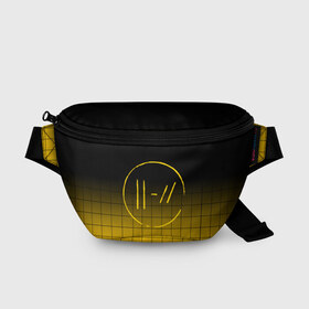 Поясная сумка 3D с принтом TWENTY ONE PILOTS TOP в Тюмени, 100% полиэстер | плотная ткань, ремень с регулируемой длиной, внутри несколько карманов для мелочей, основное отделение и карман с обратной стороны сумки застегиваются на молнию | 