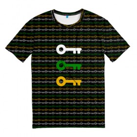Мужская футболка 3D с принтом Ready Player One в Тюмени, 100% полиэфир | прямой крой, круглый вырез горловины, длина до линии бедер | 