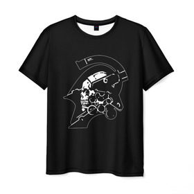 Мужская футболка 3D с принтом DEATH STRANDING в Тюмени, 100% полиэфир | прямой крой, круглый вырез горловины, длина до линии бедер | Тематика изображения на принте: kojima productions | кодзима | кодзима продакшн