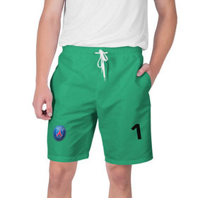 Мужские шорты 3D с принтом Буффон в Тюмени,  полиэстер 100% | прямой крой, два кармана без застежек по бокам. Мягкая трикотажная резинка на поясе, внутри которой широкие завязки. Длина чуть выше колен | buffon | neymar | psg | неймар | псж | футбол