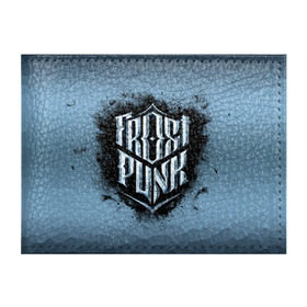 Обложка для студенческого билета с принтом Frostpunk Logo в Тюмени, натуральная кожа | Размер: 11*8 см; Печать на всей внешней стороне | frost punk | frostpunk | фрост панк | фростпанк