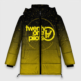 Женская зимняя куртка 3D с принтом TWENTY ONE PILOTS TOP в Тюмени, верх — 100% полиэстер; подкладка — 100% полиэстер; утеплитель — 100% полиэстер | длина ниже бедра, силуэт Оверсайз. Есть воротник-стойка, отстегивающийся капюшон и ветрозащитная планка. 

Боковые карманы с листочкой на кнопках и внутренний карман на молнии | Тематика изображения на принте: 21 pilots | 21p | galaxy | music | rock | space | star | top | trench | twenty one pilots | галактика | группа | звезды | космос | музыка | рок
