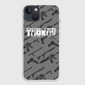 Чехол для iPhone 13 с принтом ESCAPE FROM TARKOV в Тюмени,  |  | action | escape from tarkov | game | logo | soldier | war | weapon | война | игра | лого | оружие | солдат | шутер | экшн