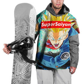 Накидка на куртку 3D с принтом Super Saiyan в Тюмени, 100% полиэстер |  | Тематика изображения на принте: anime | dragon ball | аниме | гоку | драгон бол | дракона жемчуг